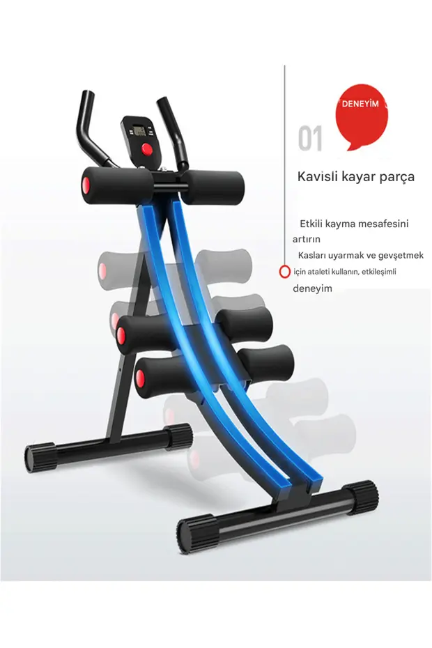 Lcd Ekranlı Egzersiz Aleti Mekik Fitness Aleti Kondisyon Alman Tasarım Kondisyon Karın Küreği